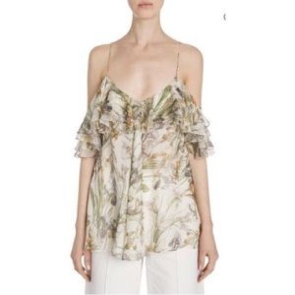Alexander McQueen Tops - Alexander McQueen ruffle off the shoulder top